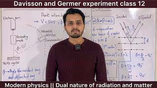 Davisson and Germer experiment class 12  Wave nature of particles  Modern physics [upl. by Lilybel354]