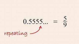 PreAlgebra 20  Converting Repeating Decimal Numbers to Fractions [upl. by Routh]