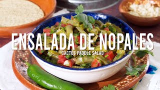 Ensalada de Nopales Mexican Vegan Cactus Salad [upl. by Ahcire331]