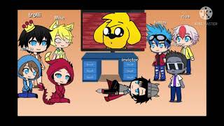 compadretes reaccion grupal a diamantito 1 2 y 3 mikecrack version gacha life Gamerx one [upl. by Llerrat]