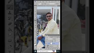 Fix White Shade in Dark Portion of Photo in Photoshopshorts photoeditingphotoshoptricks [upl. by Ellivnarg]