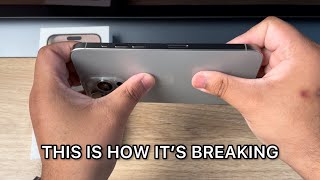 This is How the All New Titanium Apple iPhone 15 Pro Max Back Glass is Breaking [upl. by Trinatte549]