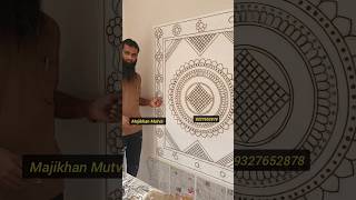 Lippan art DIY on MDF  Lippan art tutorial  Majikhan shortdfeed mudart [upl. by Bright509]