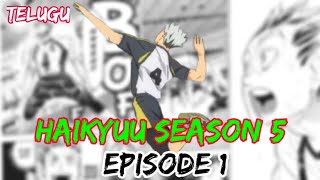 Haikyuu Season 5 Episode 1 l Manga Chapter 328 amp 329 [upl. by Esinyt]