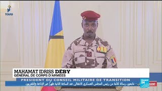 Tchad  le nouveau président Mahamat Idriss Déby promet quotun dialogue national inclusifquot [upl. by Aleacin]