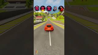 🚘Ronaldo vs Messi Lucky Truck Jump😎beamngdrive simulator shorts ronaldo footballplayer [upl. by Sualk]