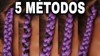 5 FORMAS DE FAZER TRANÇAS BOX BRAIDS SOZINHA [upl. by Karolyn]