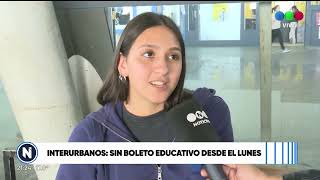 nterurbanos sin boleto educativo desde el lunes [upl. by Yerkovich]