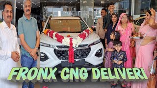 Taking Delivery Maruti Suzuki FRONXFRONX CNG 2024 Deliverybest selling car india rd6699vlogs [upl. by Earased]