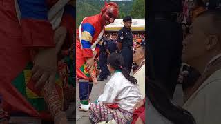 Spotted Phurba Thinley in Thimphu Tshechu [upl. by Nah]