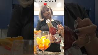 Spicy Mango Cherry Mocktail SkinnyMixesalways hit the spot mocktailrecipes spicy [upl. by Evin]