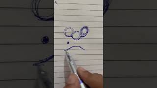 How to draw nose and lips with pen [upl. by Abigail]