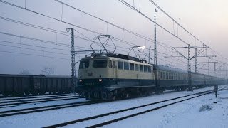 Eisregen in Dingolfing am 431987 mit 110 367 und 140 380ein Tonbild [upl. by Inod432]