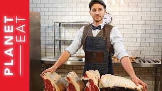 Butchery Masterclass with Simon The Butcher How to prepare a cote de beouf [upl. by Ardaid910]