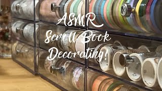 ASMR VINTAGE SCROLL BOOK DECORATING [upl. by Appolonia]