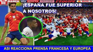 🔥 ASI REACCIONA PRENSA FRANCESA y EUROPEA a VICTORIA de ESPAÑA vs FRANCIA EUROCOPA 2024 [upl. by Leddy118]