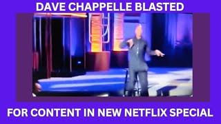 DAVE CHAPPELLE BLASTED for mocking the DISABLED amp TRANS people in NEW NETFLIX special The Dreamer [upl. by Anora]