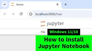 How to Download Jupyter Notebook in Windows 1110  Install Jupyter Notebook [upl. by Annis]