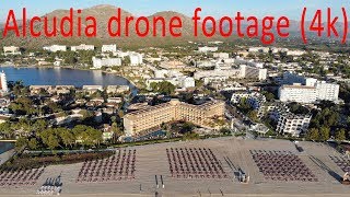 Alcudia Mallorca drone footage 4K [upl. by Hoag432]