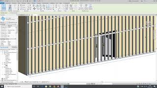 ENSAPLV REVIT EX04 2 mur rideau bardage [upl. by Byers144]