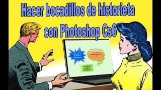 Hacer bocadillos de cómic en Photoshop Cs6  fácil 2019 [upl. by Adaran]