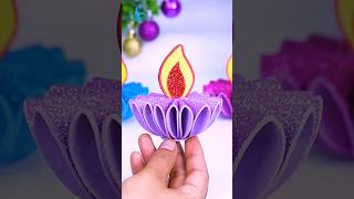 DIY Christmas Candle🎄Christmas Decoration Foam sheet Craft Ideas🕯️Holidays Craft shorts diy craft [upl. by Eppillihp]