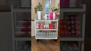 Drink Cart Organization pantry organizedhome organization drinkorganization kitchenorganization [upl. by Liatnahs168]