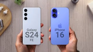 iPhone 16 vs Galaxy S24 FE specs review [upl. by Nalloh163]