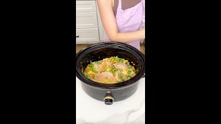 Easy chicken crockpot dinner [upl. by Ahselet]