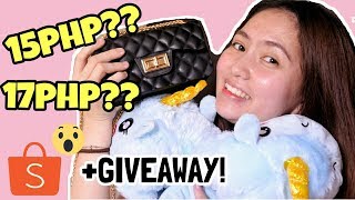 SHOPEE HAUL 2018  GIVEAWAY closed  Inday Dora [upl. by Shirlene]