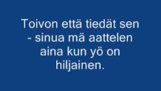 Mikko Mäkeläinen ja Myrskylyhty Jos en enää sua nää Lyrics [upl. by Eened263]