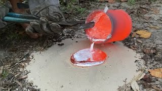 The Biggest Molten Aluminum Black Ant Casting So Far 20 [upl. by Wittie177]