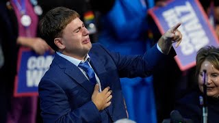 Thats my dad Tim Walzs son tears up during dads DNC speech [upl. by Dorinda755]