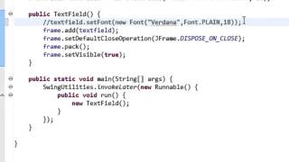 Java swing GUI tutorial 11 JTextField [upl. by Konopka]