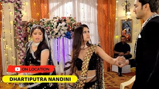 On Location Dhartiputra Nandini  Nandini Ne Kiya Ghar Chhodne Ka Faisala [upl. by Anitsyrhk]