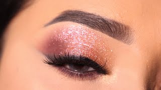 Simple and Easy Eyeshadow Look  Sparkly Eye Makeup Tutorial  Shilpa [upl. by Bentlee]