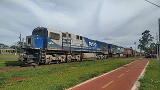 Trem vazio em Rolandia com restrição de velocidade  30122023 [upl. by Orlanta]