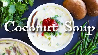 Vegan Thai Coconut Soup Vegan Tom Ka Kai [upl. by Bohlen471]