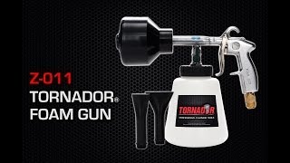 Using the TORNADOR Z011 Foam Gun [upl. by Sacksen119]