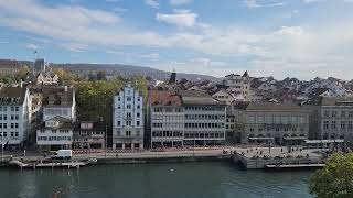 Lindenhof Park Beautiful view of Zurich [upl. by Hurd]