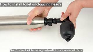 How to install toilet unclogging head [upl. by Llenrad]