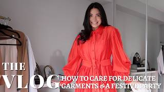 HOW TO CARE FOR DELICATES  SILKS WOOLS SHOES amp A FESTIVE PARTY  VLOG S5E34  Samantha Guerrero [upl. by Aneekal]