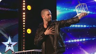 Darcy Oake pulls a birdcage from NOWHERE  Britains Got Talent Unforgettable Audition [upl. by Imogene]