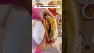 Peri peri hash brown burger veggie burger at home breakfast ideas breakfast burger shorts [upl. by Theressa313]