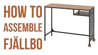 vlog 40  Tutorial Doityourself IKEA FJÄLLBO Laptop Table  Work from home setup [upl. by Nahsaj]