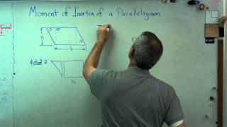 Area Moment of Inertia of a Parallelogram  Brain Wavesavi [upl. by Landri]