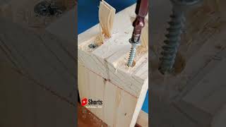 hidden boltsscrews without traces  Woodwork carpenter ASMR short [upl. by Stovall]