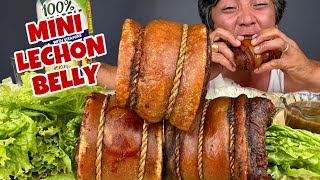 MINI LECHON BELLY PINOY MUKBANG WITH JUST LAFAM [upl. by Eelan]