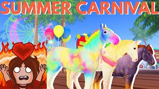 Exploring The NEW SUMMER CARNIVAL EVENT in WILD HORSE ISLANDS on ROBLOX Summer Event 2024 [upl. by Attiuqaj383]