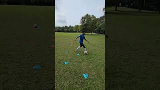 Slalom Dribbling Drills soccertraining footballdrills dribblingdrills [upl. by Corell890]